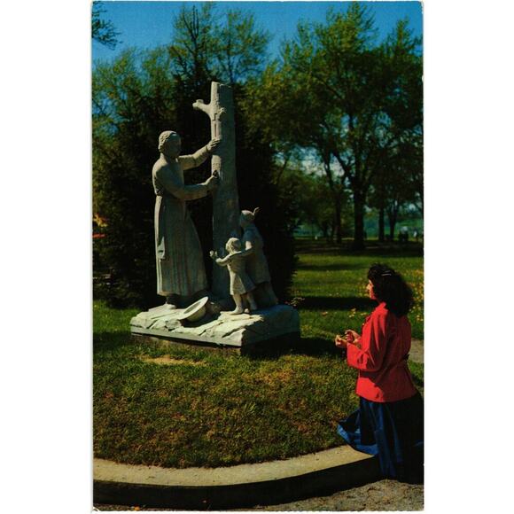NATIONAL SHRINE OF THE NORTH AMERICAN MARTYRS, AURIESVILLE, N. Y.  Postcard - Picture 1 of 2